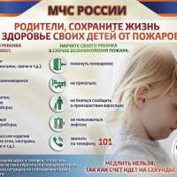Сохраним жизнь и здоровье детей от пожаров!