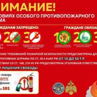 Внимание! Противопожарный режим!